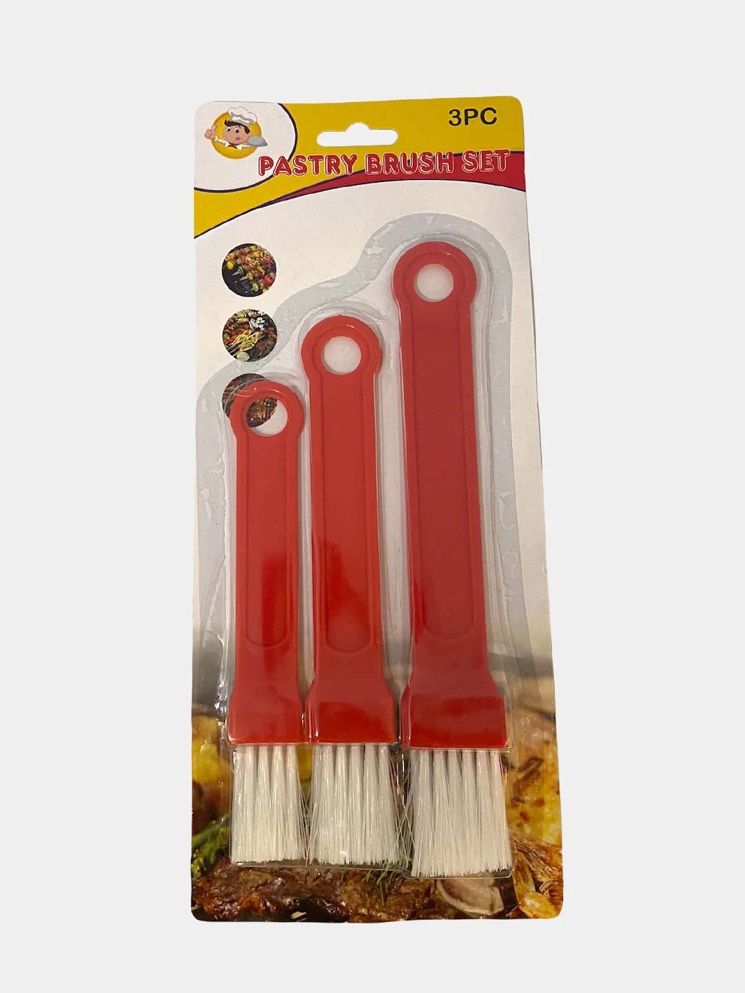 Кисточка кулинарная в наборе, 3 шт