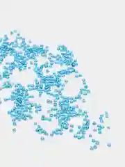 Синий бисер стеклянный глянцевый, 30 г