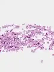 Лавандовый бисер стеклянный глянцевый, 30 г