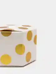 Белый мини шестигранная подарочная коробка, 3 шт