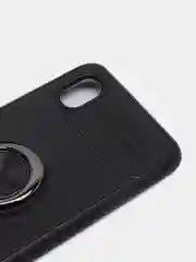 Черный чехол для Samsung A01 Core с кольцом