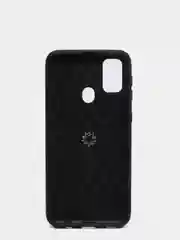 Черный чехол для Samsung M30s с кольцом