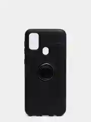 Черный чехол для Samsung M30s с кольцом
