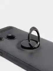 Черный чехол для Samsung M30s с кольцом