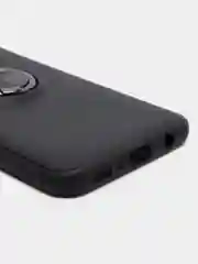 Черный чехол для Samsung M30s с кольцом