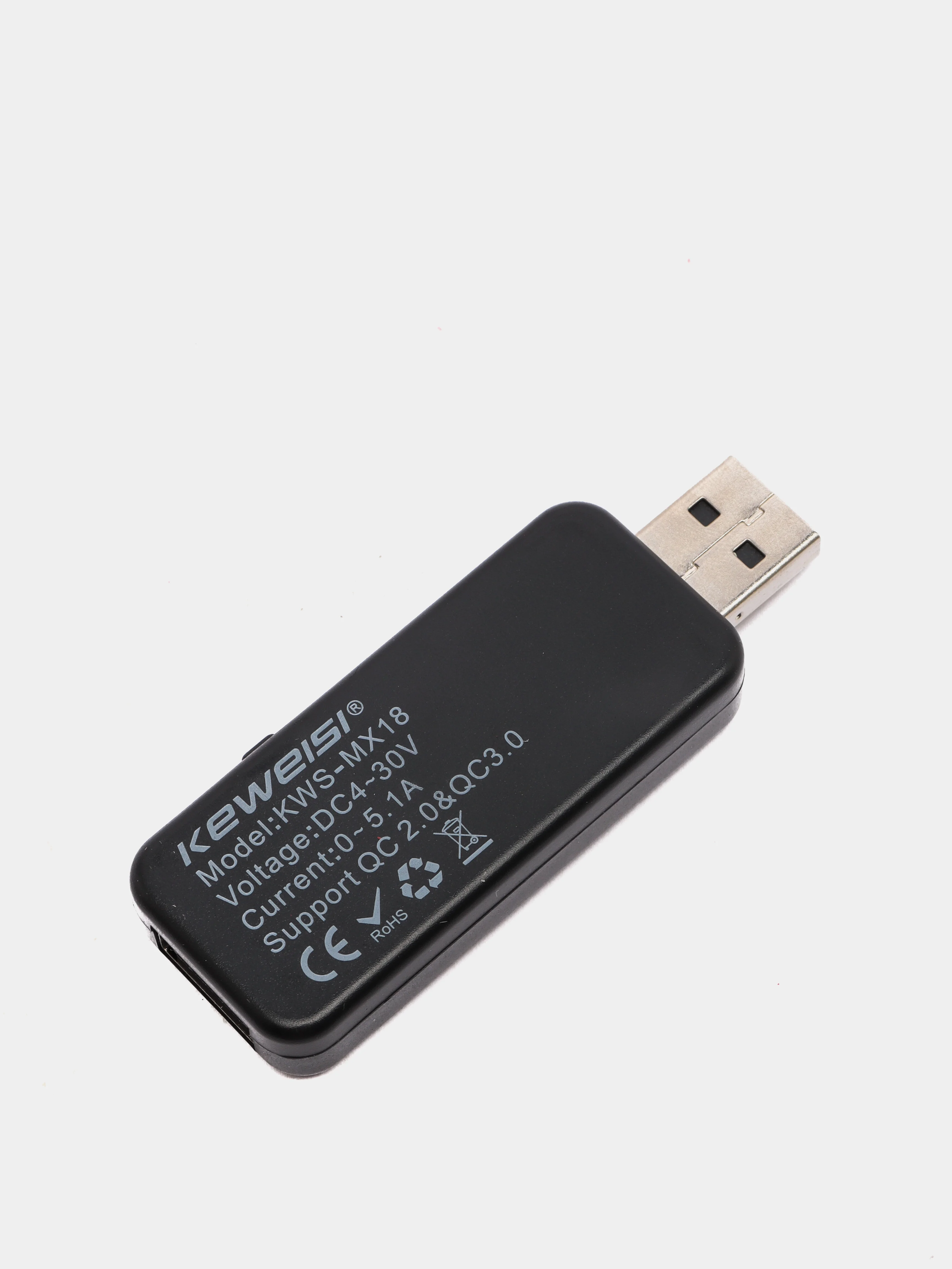 USB тестер KEWEISI KWS-MX18, черный