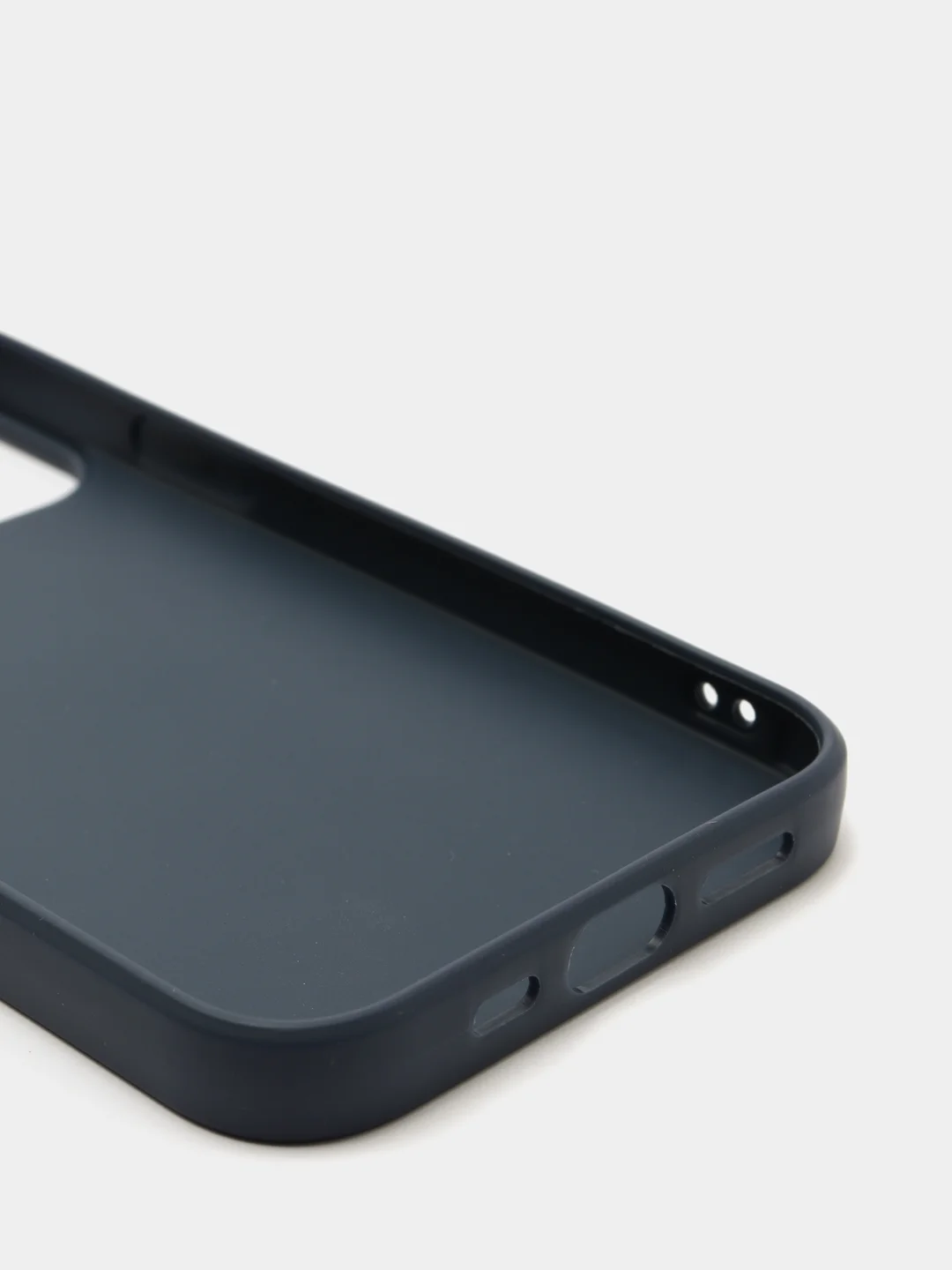 Синий меланж силиконовый чехол для iPhone 13, 13 Pro, 13 Pro Max, 13 Mini, с бортами