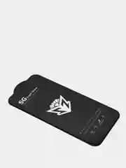 Черный защитное закаленное стекло SuperGlass для iPhone SE/7/8/Plus/Xs/XR,11/12 Pro Max+салфетки