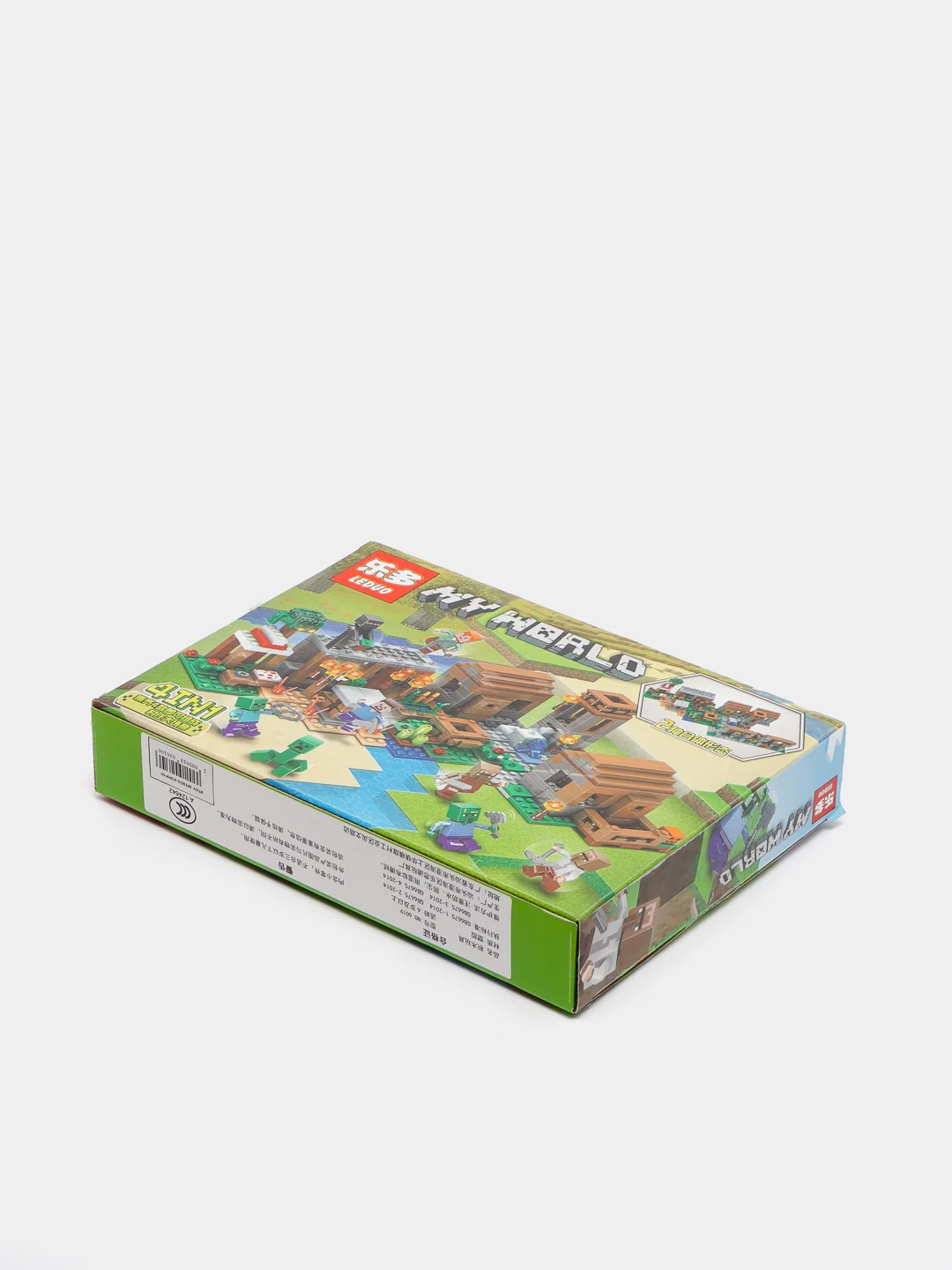 Зеленый конструктор LEDUO "My World" 4 в 1, 180-245 деталей