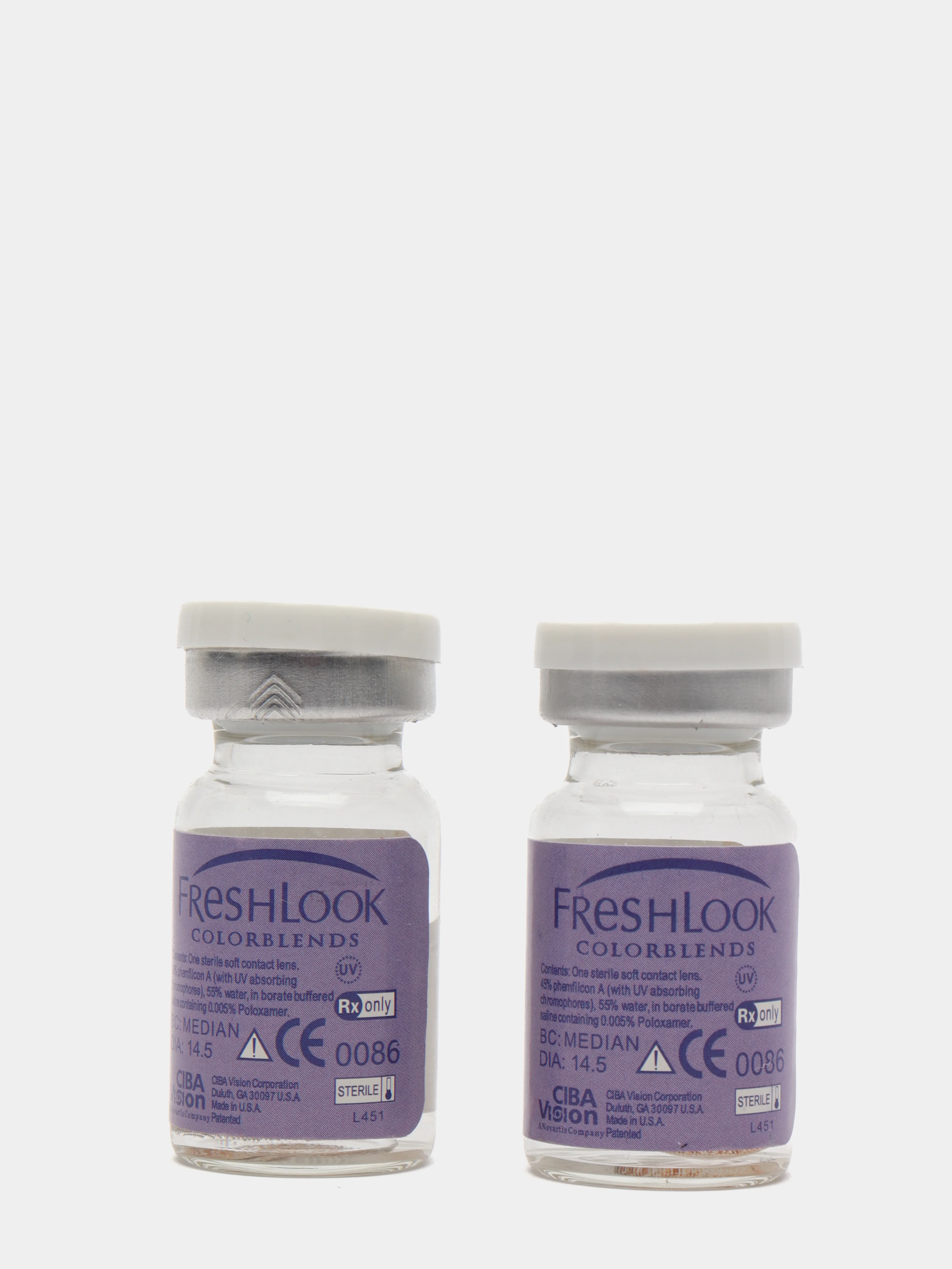 Коричневый цветные контактные линзы "FreshLook ColorBlends" (1 уп.=2 шт.) 01