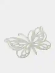 Серебряный бабочки декоративные из фоамирана