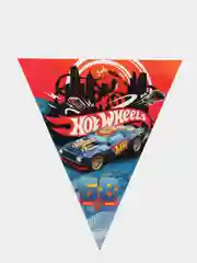 Hot Wheels. Гирлянда поздравительная "Персонажи" (флажки)
