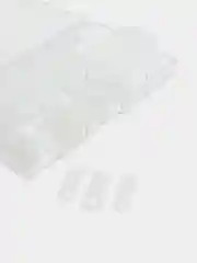 Типсы для наращивания ногтей, с насечками, 100 штук