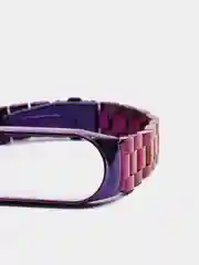 Пурпурный металлический ремешок для Xiaomi Mi Band 3 / 4 / 5 / 6