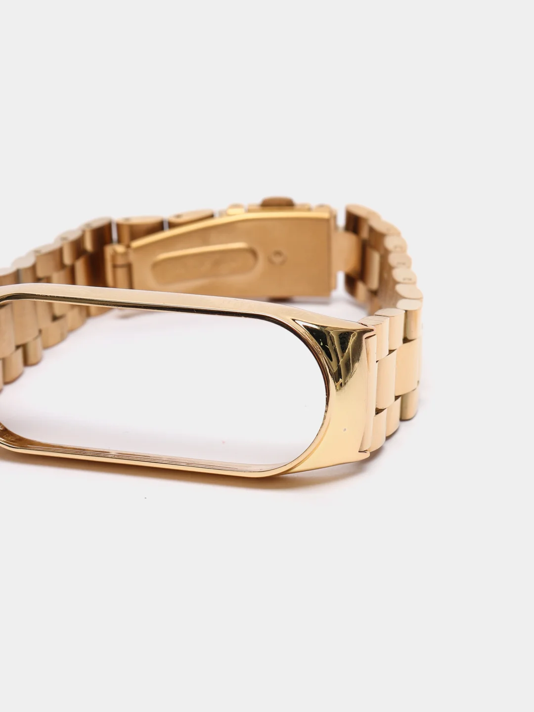 Желтый металлический ремешок для Xiaomi Mi Band 3 / 4 / 5 / 6