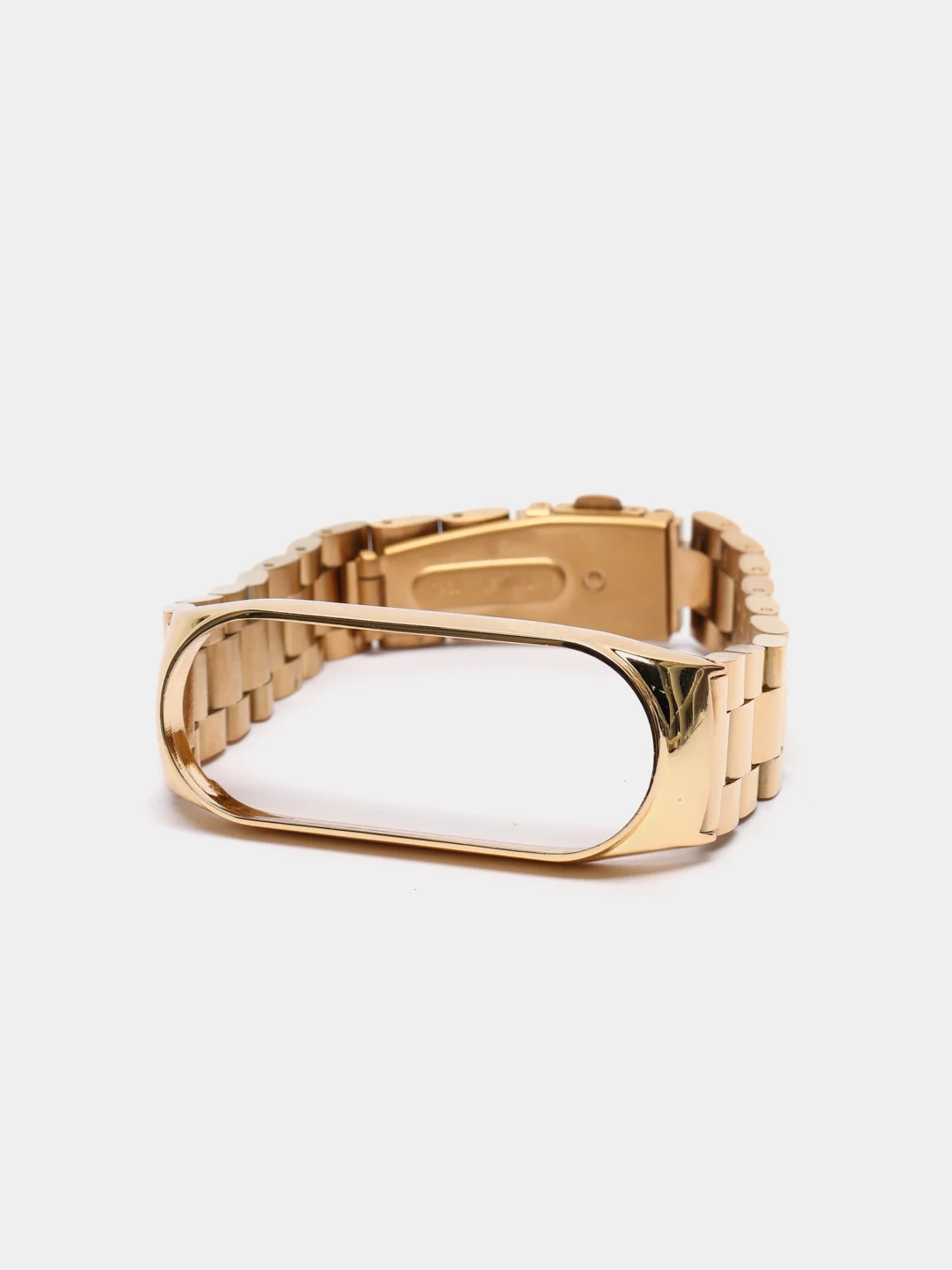 Желтый металлический ремешок для Xiaomi Mi Band 3 / 4 / 5 / 6