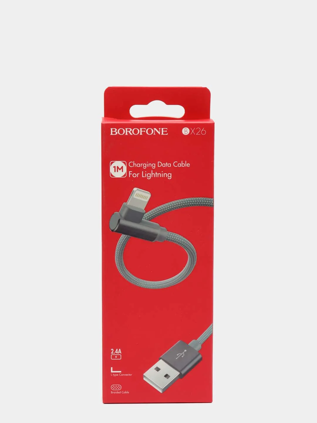 Кабель для зарядки iPhone Borofone BX26 Lightning (1 м, в коробке)