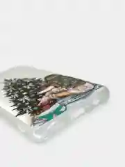 Бежевый меланж новогодний чехол для Samsung Galaxy A01 Core, Самсунг Галакси А01 Кор, 4 вида