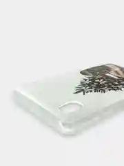 Бежевый меланж новогодний чехол для Samsung Galaxy A01 Core, Самсунг Галакси А01 Кор, 4 вида
