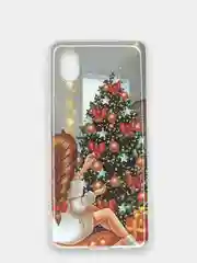 Новогодний чехол для Samsung Galaxy A01 Core, Самсунг Галакси А01 Кор, 4 вида