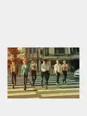 Бронзовый конверт подарочный для денег с фото открыткой k-pop "BTS"