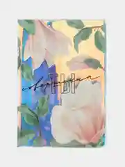 Белый обложка на паспорт "Flowers"