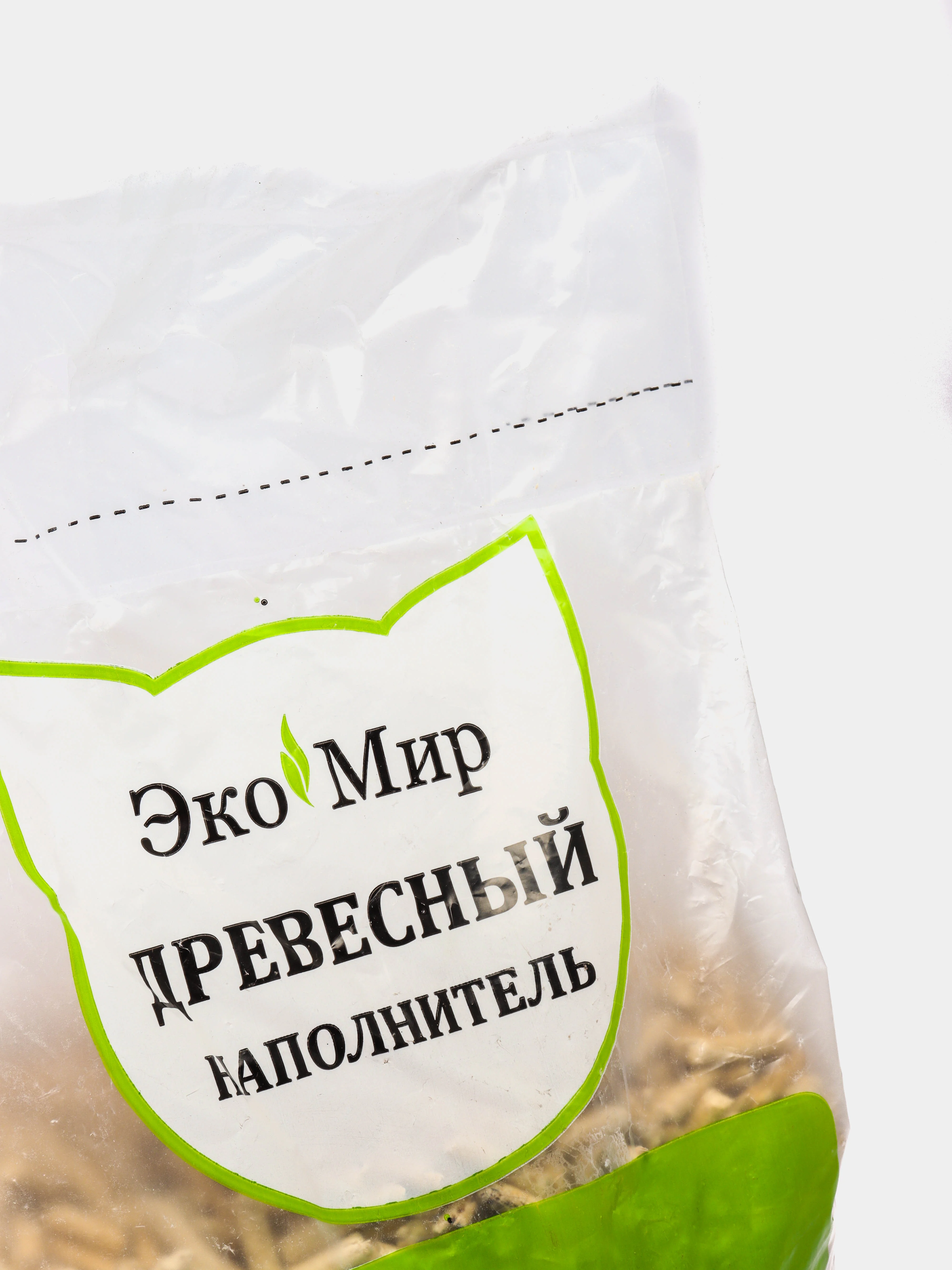 Древесный наполнитель 4 кг ЭкоМир для животных