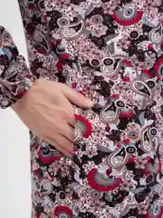 Бордовый мусульманское платье женское