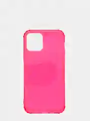 Розовый чехол силиконовый, прозрачный " Неон" для Айфон  iPhone  11 / 11 Pro / 11 Pro Max / 12