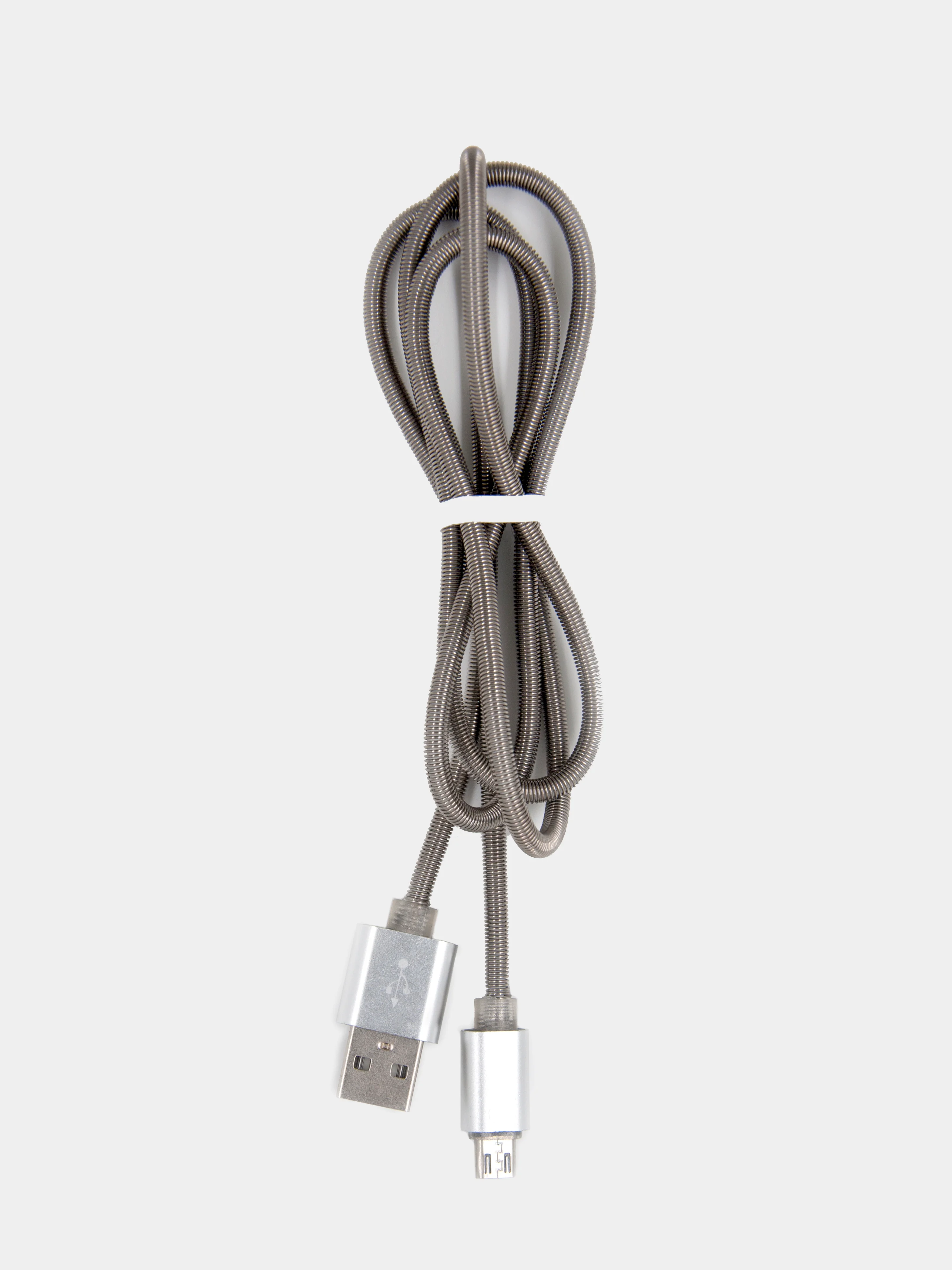 Кабель для зарядки и передачи данных microUSB, Lightning, Type-C, металлический, 2 размера