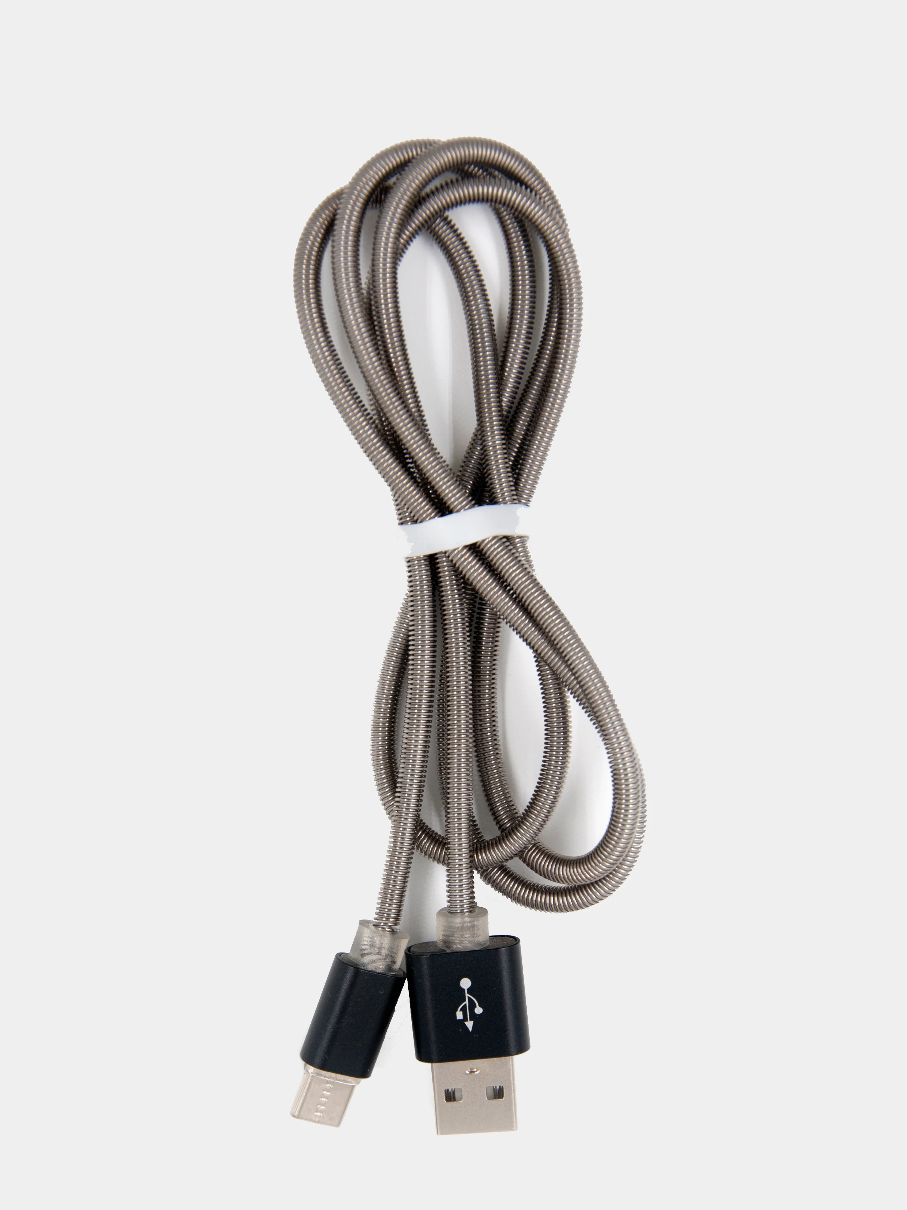 Кабель для зарядки и передачи данных microUSB, Lightning, Type-C, металлический, 2 размера