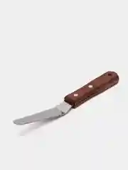 Лопатка-палетка с деревянной ручкой, изогнутая, 19,5 см