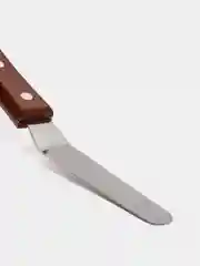 Лопатка-палетка с деревянной ручкой, изогнутая, 19,5 см