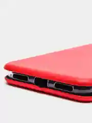 Красный чехол книжка Huawei Y6 2018 / Honor 7C / 7A Pro / Y6 Prime (Хуавей Хонор 7С / 7А Про)
