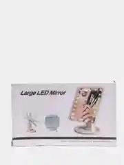 Розовый настольное зеркало с подсветкой, USB-кабель