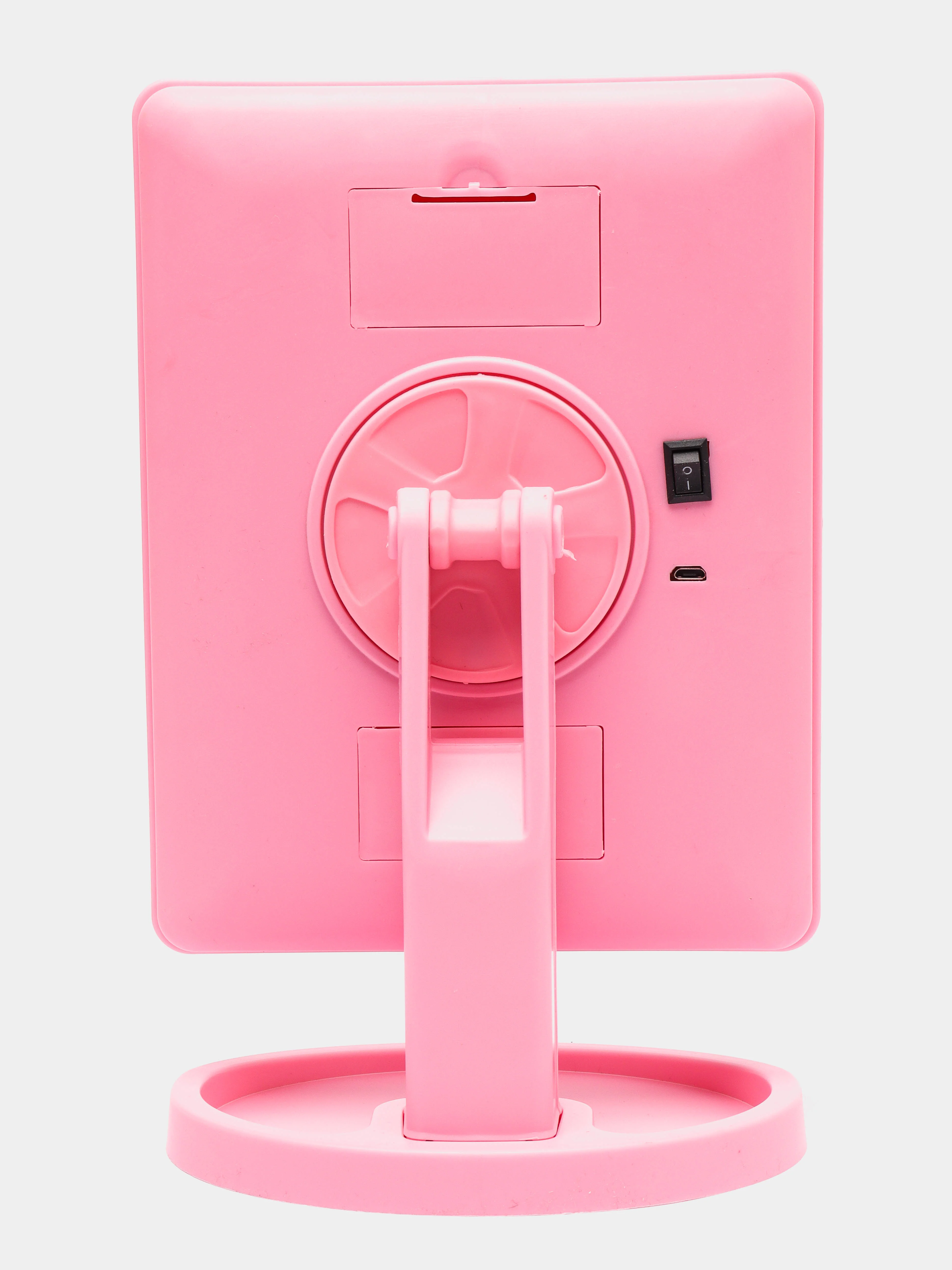 Розовый настольное зеркало с подсветкой, USB-кабель