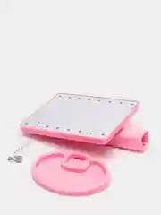 Розовый настольное зеркало с подсветкой, USB-кабель