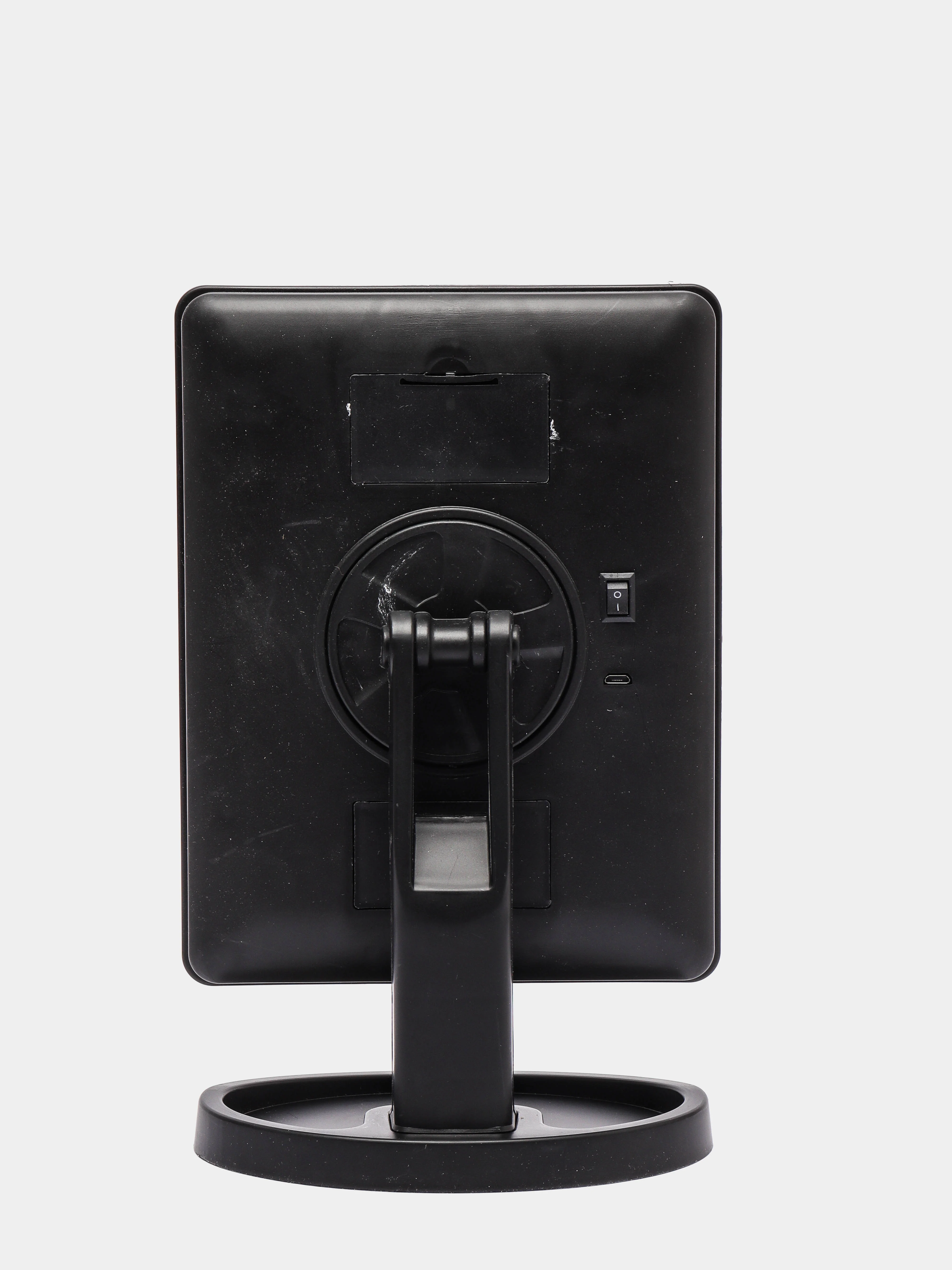 Черный настольное зеркало с подсветкой, USB-кабель