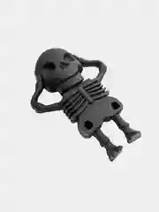 Черный usb флешка 16Гб скелет