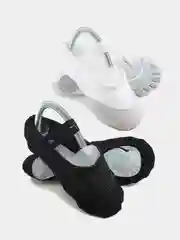 Балетки детские белые, чёрные для танцев, гимнастики