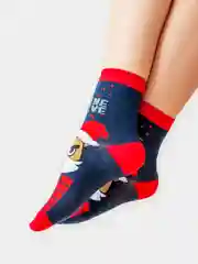 Женские носки, новогодние, с принтом