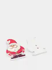 Желтый пуговицы деревянные новогодние