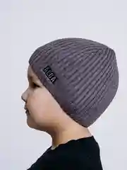 Серый шапка детская зимняя на флисе Alga