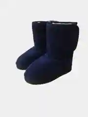 Синий угги детские/меховые сапожки/сапожки детские на липучке