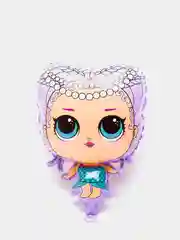 Фиолетовый кукла фольгированный шар фольгированная фигура кукла ЛОЛ LOL сюрпрайз, русалочка