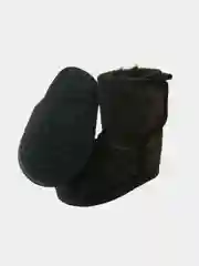 Тёмно-коричневый угги детские/меховые сапожки/сапожки детские на липучке