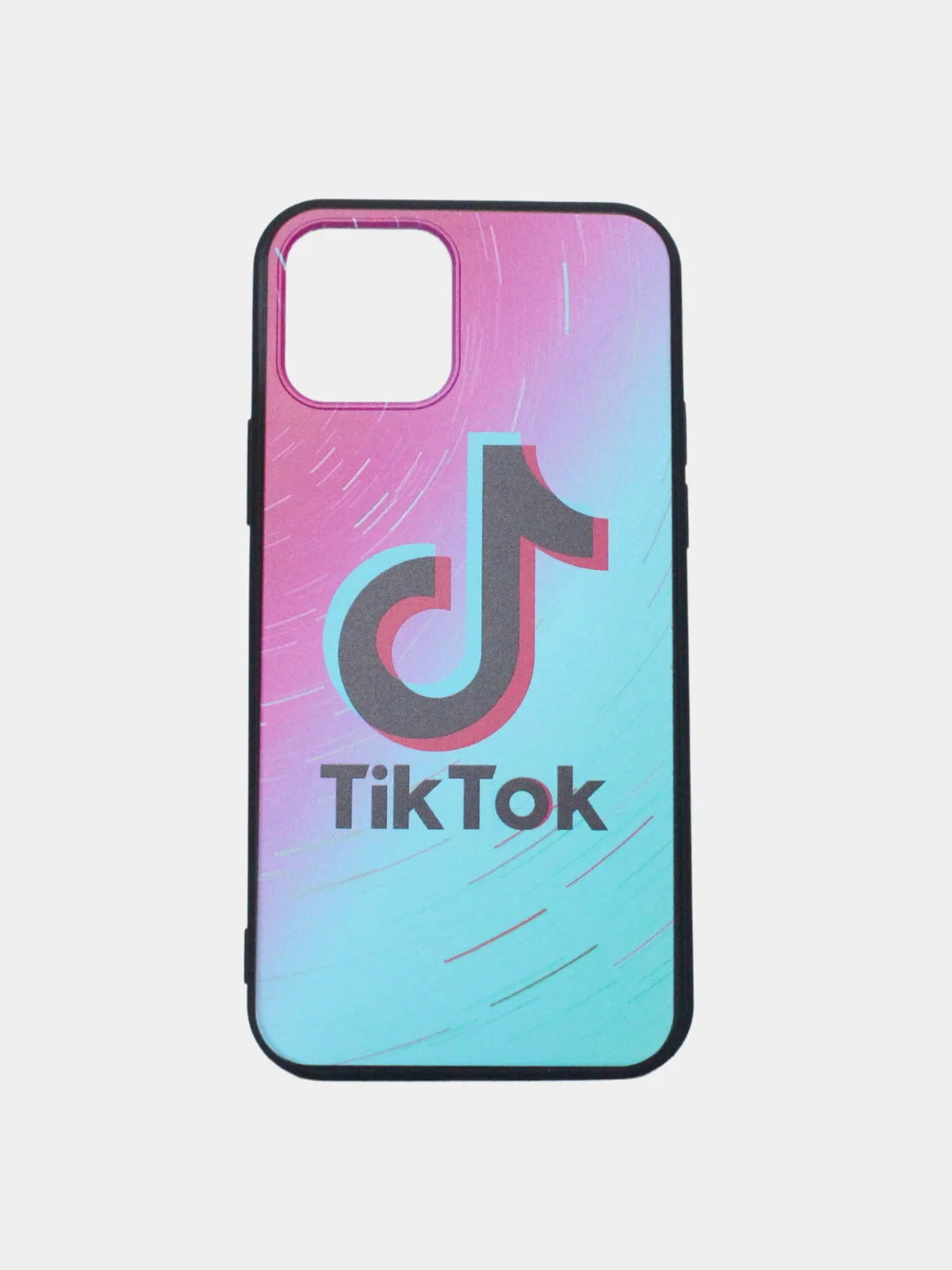 Голубой чехол для iPhone 12/ 12 Pro "TikTok", "Likee"