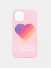 Белый чехол для iPhone 12/ 12 Pro "TikTok", "Likee"