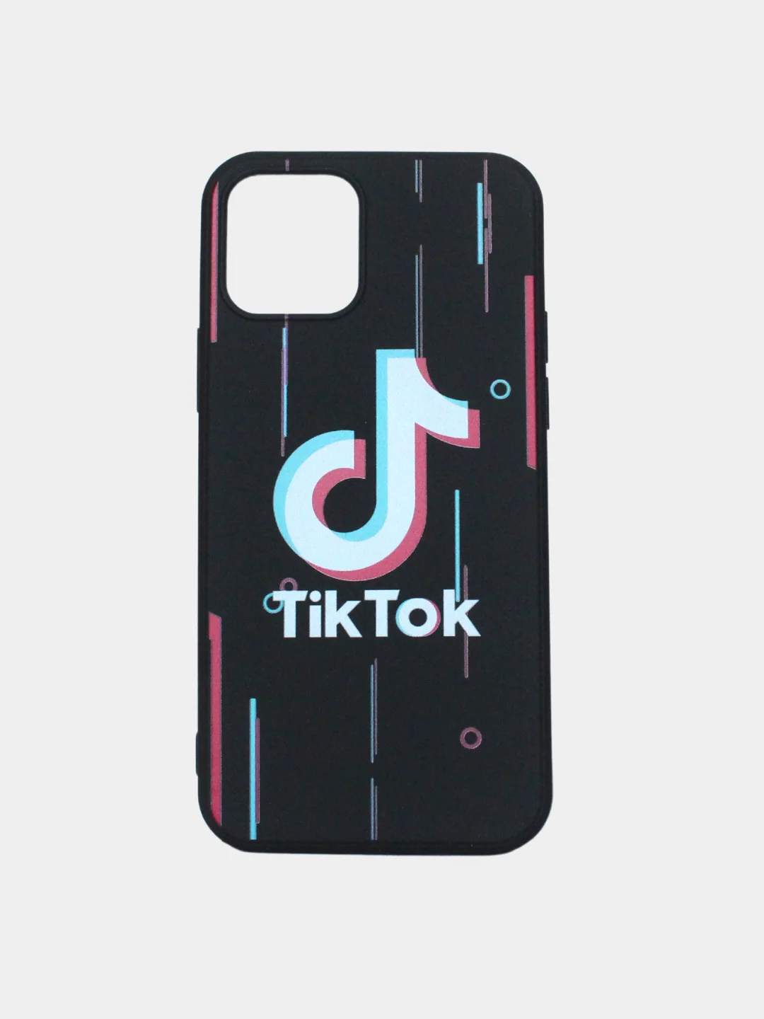 Черный чехол для iPhone 12/ 12 Pro "TikTok", "Likee"