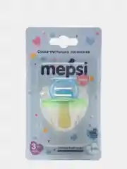 Лайм соска-пустышка латексная анатомическая MEPSI 3+мес 0302